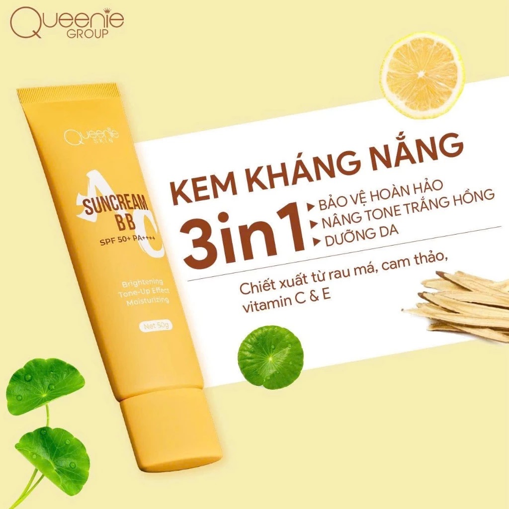 Kem chống nắng phổ quang AC Queenie Skin
