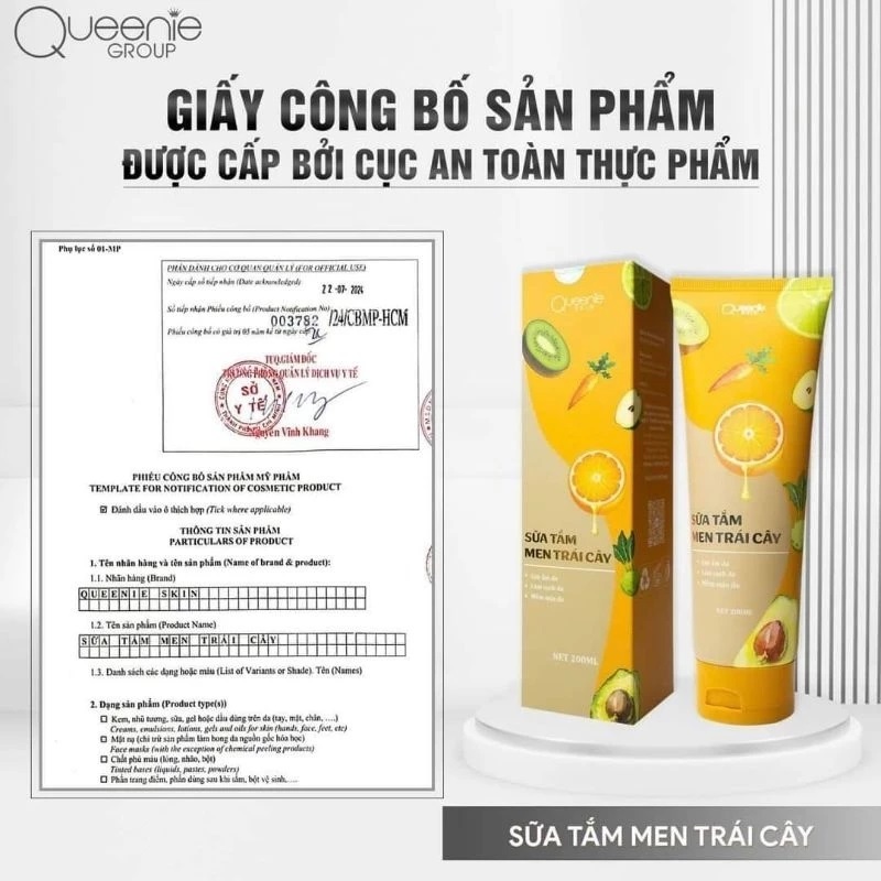 Sữa tắm Queenie Skin